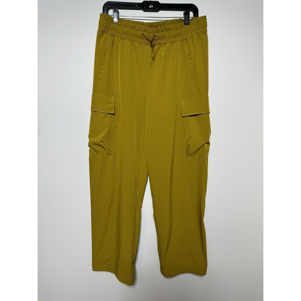 Fabletics Eleanor Warm Olive Cargo Track Pants Womens Size Large